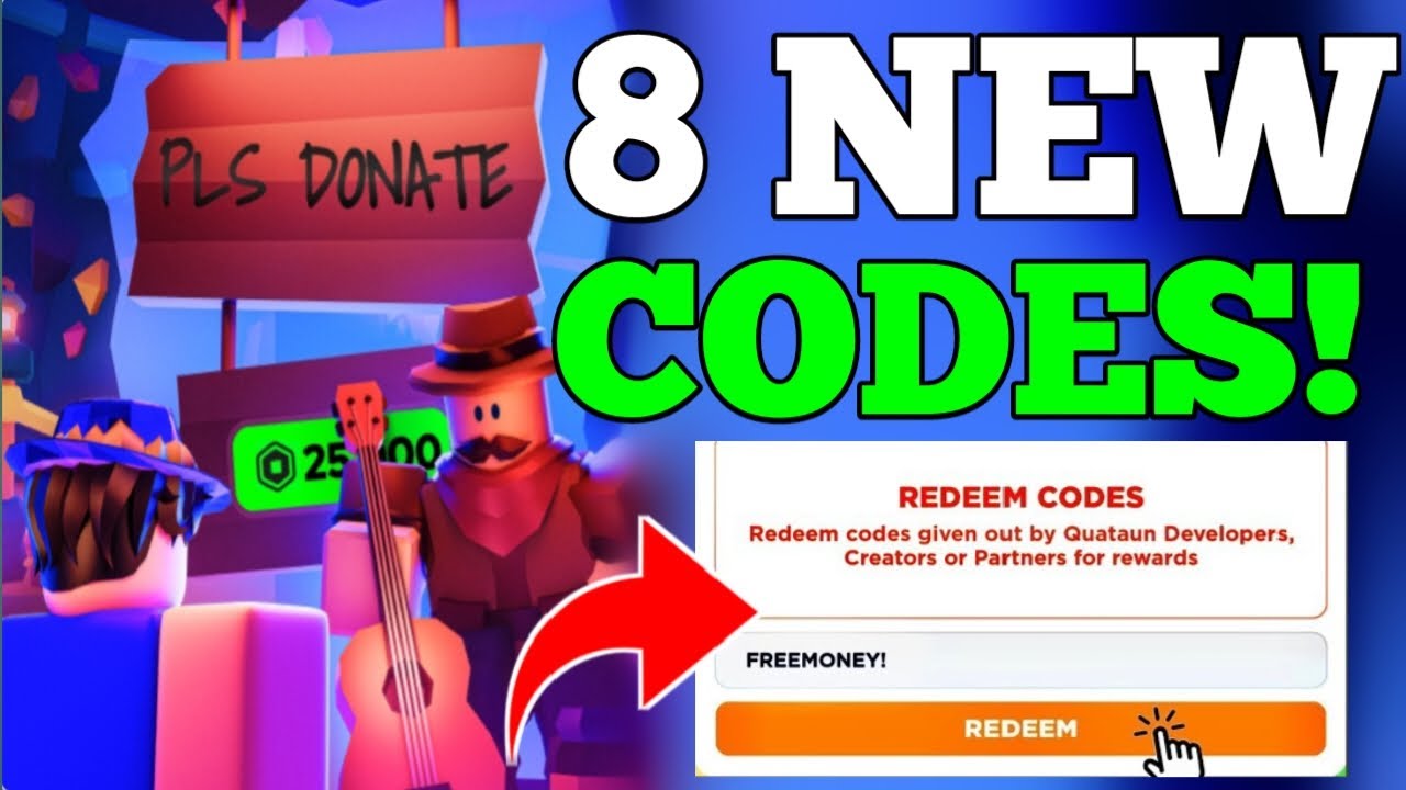 ⚡NEW⚡ ALL WORKING CODES FOR PLS DONATE IN 2024 ROBLOX PLS DONATE CODES 2024 YouTube