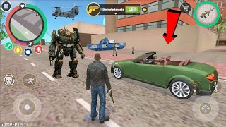 Rope Hero: Vice Town|Mutant Man Stand on Car Robot screenshot 4