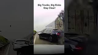 Never Drive Too Close to a Truck – Here's Why! #roadfailsdaily