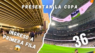 🏟️ Entro a la PRIMERA FILA del SANTIAGO BERNABÉU | El REAL MADRID presenta la COPA 36 🏆