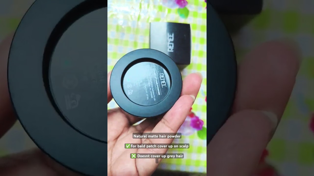 Renee Cover Up# Root touch ups# bald patch cover up # matte finish# Shade: Black