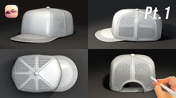 【Pt.1】Nomad Sculpt ｜ 3D Mesh Cap Modeling & Sculpting Process.