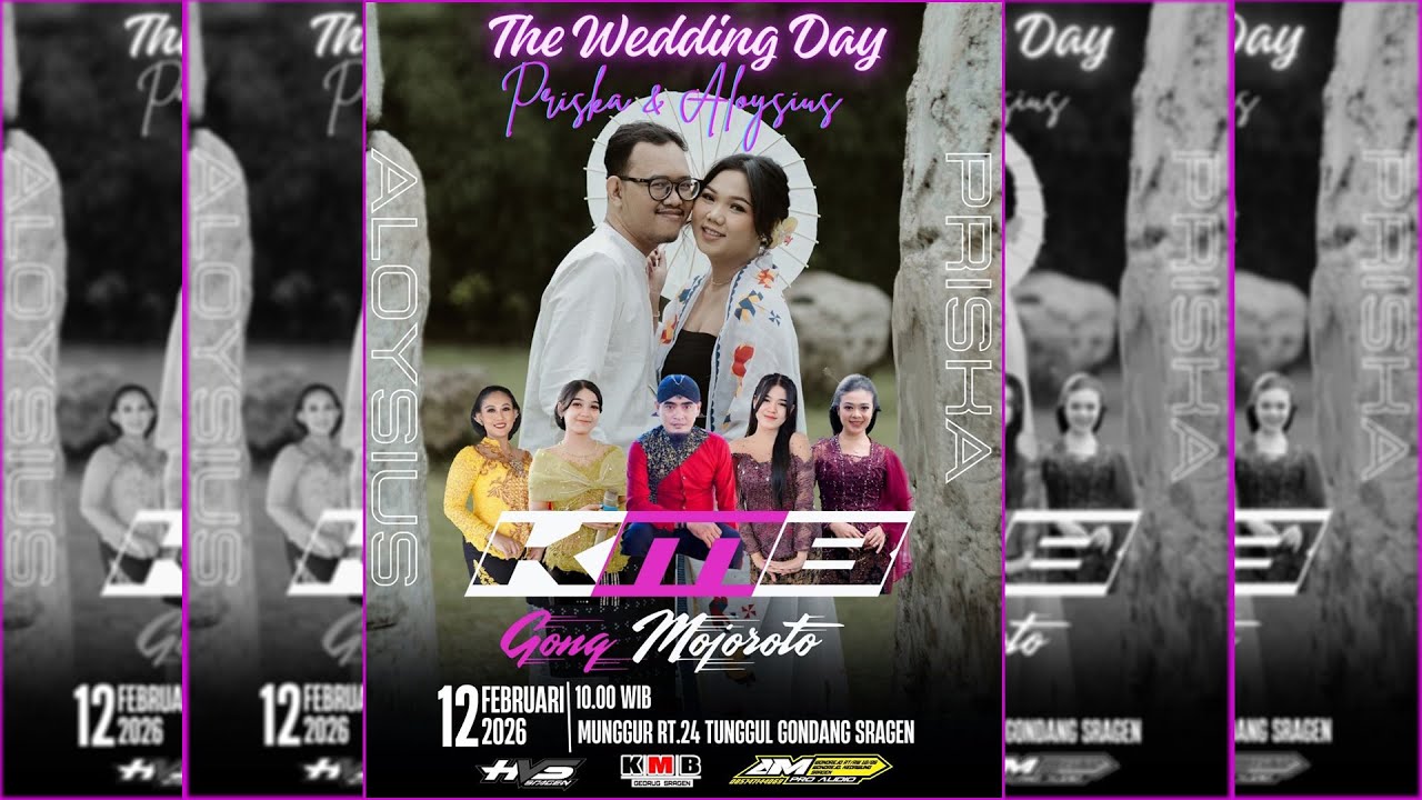 Live Wedding Priska & Aloysius | Campursari KMB MUSIC | AM PRO AUDIO (Lek Suprek) | HVS SRAGEN