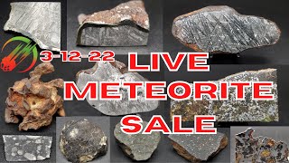 LIVE Meteorite Sale (3-12-22 Replay) Topherspin Meteorites
