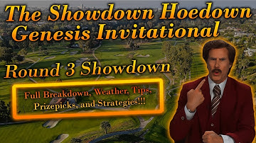 PGA DFS: Showdown Hoedown Round 3 | Genesis Inv | DraftKings Strategies | PrizePicks | (Not) Picks