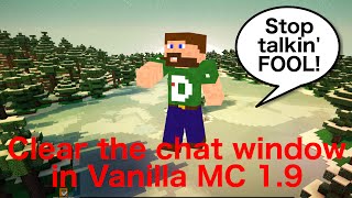 Clear the chat window in vanilla minecraft 1.9 - Multiplayer friendly