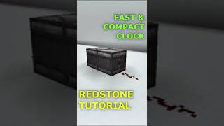 Fast and Compact Clock | Minecraft Redstone Tutorial