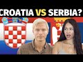 Croatia vs Serbia Reaction - American girl in Balkans reacts
