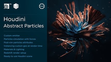 Houdini Tutorial - Abstract Particles using Redshift (+hip file)