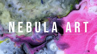 Exploring the Cosmos Through Fluid Acrylic Art