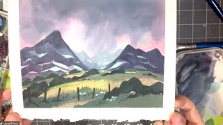 Laura Bifano Paints Some Mountains