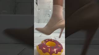 High heels vs chicken nuggets #asmr #shorts