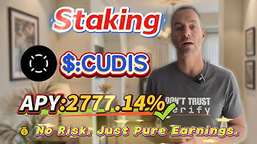 🧠 Solana staking for beginners — real CUDIS mining with stable 2777.14% APY returns!