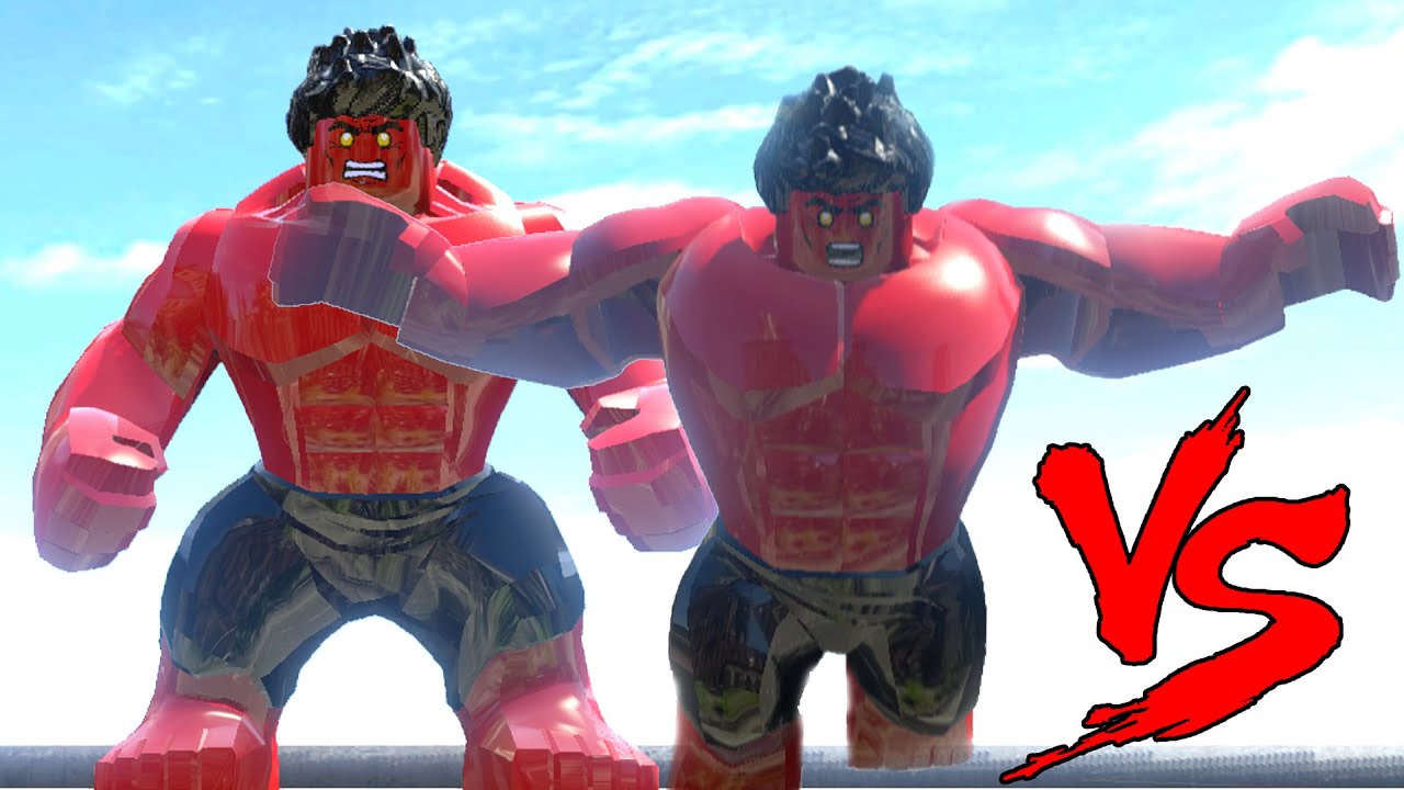 INSANE RED HULK VS RED HULK - LEGO MARVEL SUPER HEROES - YouTube