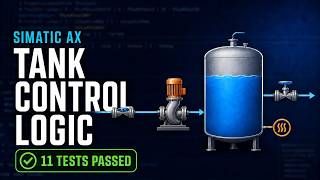 SIMATIC AX Tank Control Logic: From Empty Blocks to 11 Passing Tests