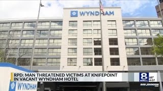 RPD: Man threatened victims at knifepoint in vacant Wyndham Hotel