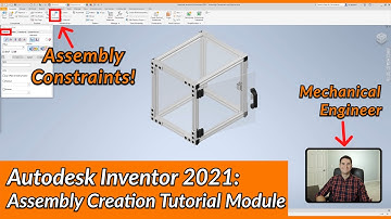 Assembly Constraints - Autodesk Inventor Assembly Tutorial | Autodesk Inventor 2021 IN DEPTH