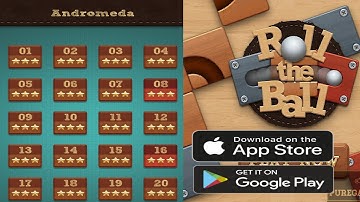 Free Android/IOS Game (ROLL THE BALL Gameplay Andromeda Level 1 to level 20 All 3 star)