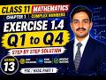 Class 11 Math Exercise 1.4 Q1–Q4 | Chapter 1