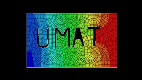 User Material (UMAT) Subroutine in ABAQUS CAE  with example of linear elastic model implementation