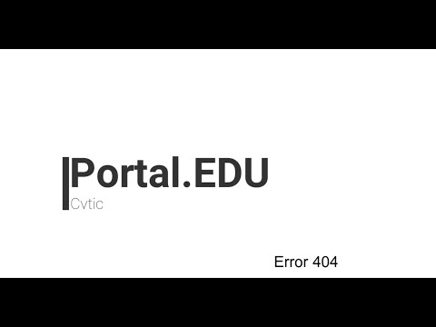 Portal.EDU - Error 404