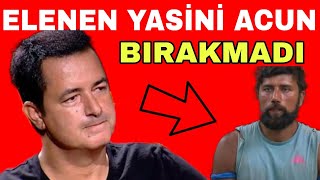 Survivor Elenen Yasin Acun Medya Bırakmadı!