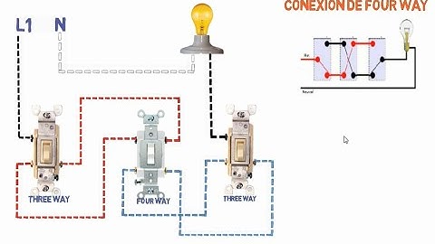 INSTALACIÓN DE INTERRUPTOR THREE WAY Y FOUR WAY