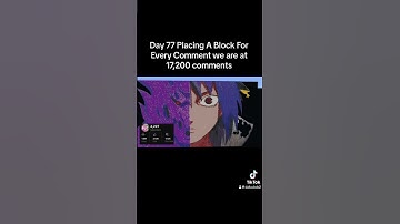 Day 77 Placing A Block For Every Comment #mine-craft #minecraftart #anime #naruto #minecraftpixelart