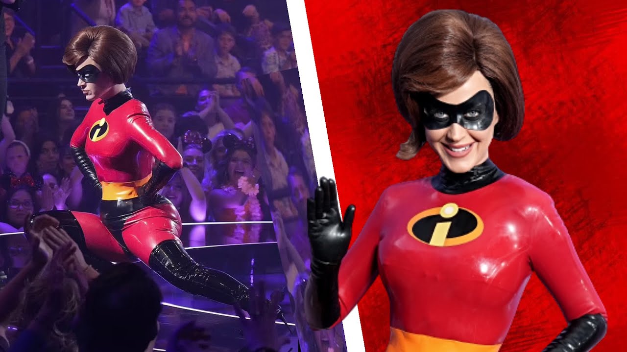 Katy Perry's Unforgettable Incredibles Costume on American Idol - YouTube