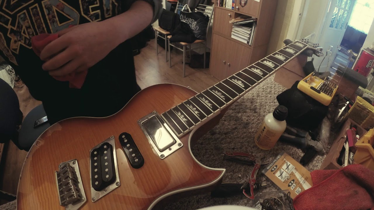 Epiphone Nighthawk Setup timelapse