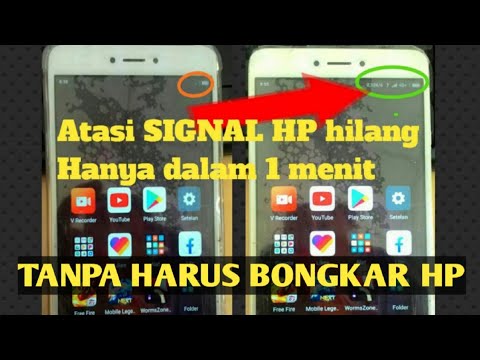 Cara mengatasi sinyal hilang, sinyal bulat, sinyal cakra tanpa bongkar mesin hp, sinyal AUTO muncul