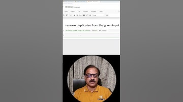 Python One-Liner to remove Duplicates from input #shorts