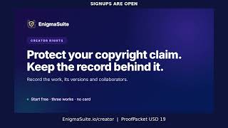 Details Your first draft matters | Creator Rights by EnigmaSuite Guide