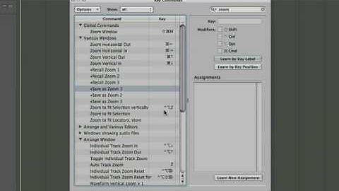 Setting Default Zoom [Logic Studio Minute]