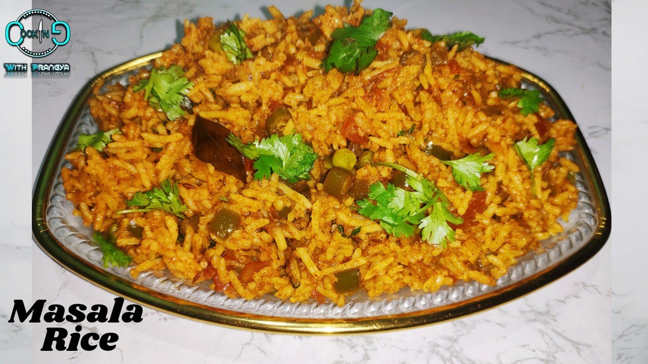 Masala Rice । Vegetable Spiced rice । Lunch box Recipe - YouTube