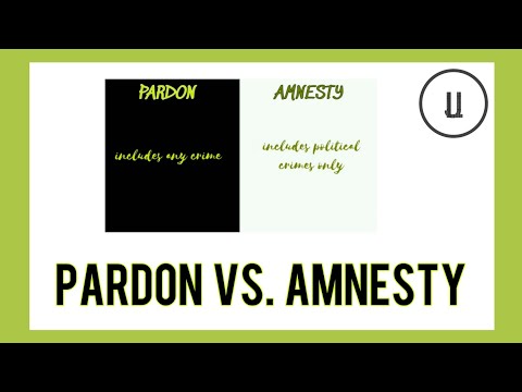 Difference between Pardon and Amnesty