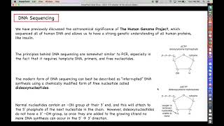 Intro to Biotechnology - Chapter 13 - Part 5 - DNA Sequencing
