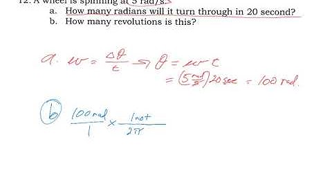 Angular Kinematics WS #12
