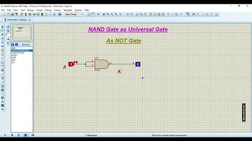 DLD LAB 3 #NAND Gate as NOT Gate #Proteus Simulation #Kanwal