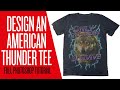 HOW TO DESIGN AMERICAN THUNDER STYLE T-SHIRTS (FULL PHOTOSHOP TUTORIAL) TRAVIS SCOTT & KANYE VIBES