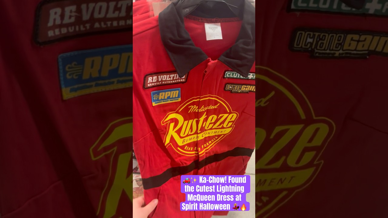 🏎️⚡ Would You Rock This Lightning McQueen Costume Dress? 👀🎃