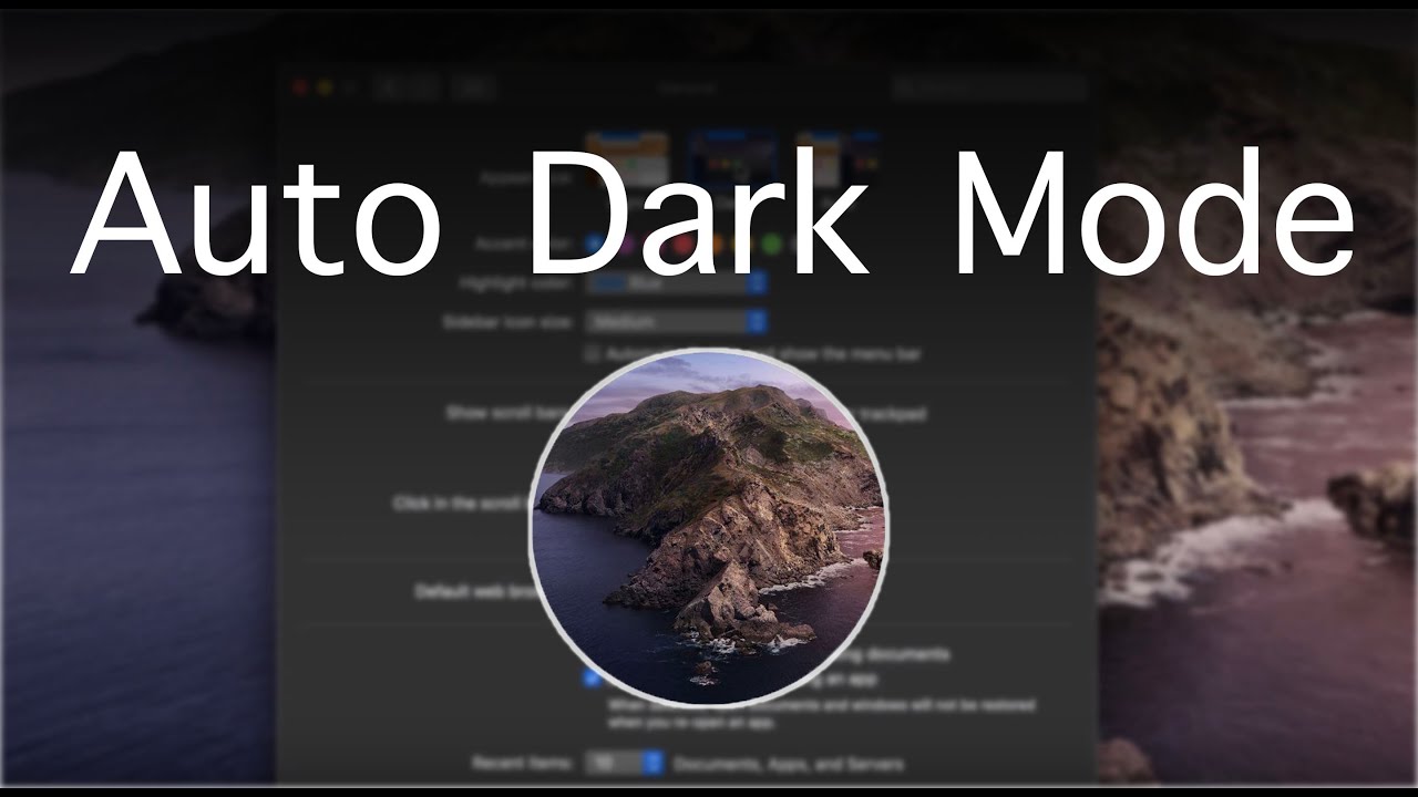 How To Enable Auto Dark Mode in MacOS 10.15 Catalina YouTube