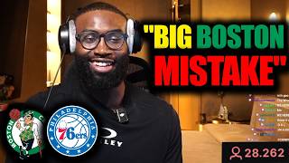 Jaylen Brown Reacts LIVE to the Blockbuster Trade 😳