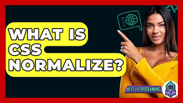 What Is CSS Normalize? - Next LVL Programming