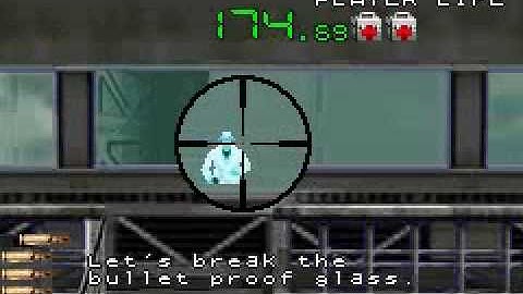 Silent Scope GBA Arcade Mode run