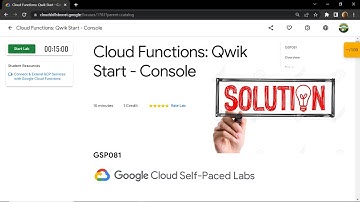 Cloud Functions: Qwik Start - Console || GSP081 || Solutions
