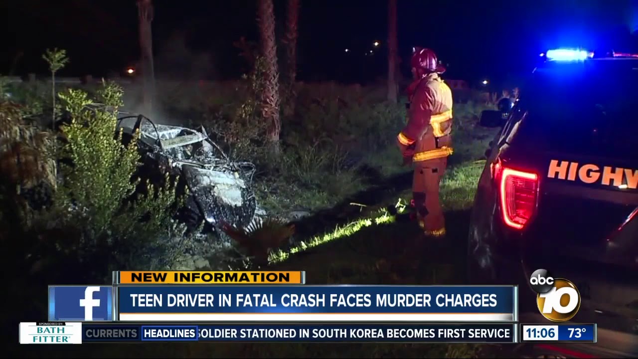 Teen driver in fatal crash facing murder charges - YouTube