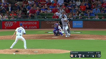 HOU@TEX: Gonzalez slashes an RBI double down the line