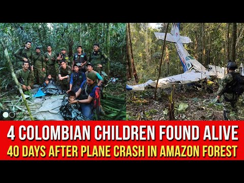 missing children: Colombian president says four children found alive  in  jungle 40 days after plane crash