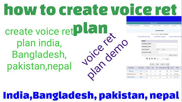 how to create voice ret plan || buy itel Switch || india, Bangladesh, pakistan, nepal